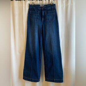 LC Lauren Conrad Dark Blue Wide Leg Jeans
